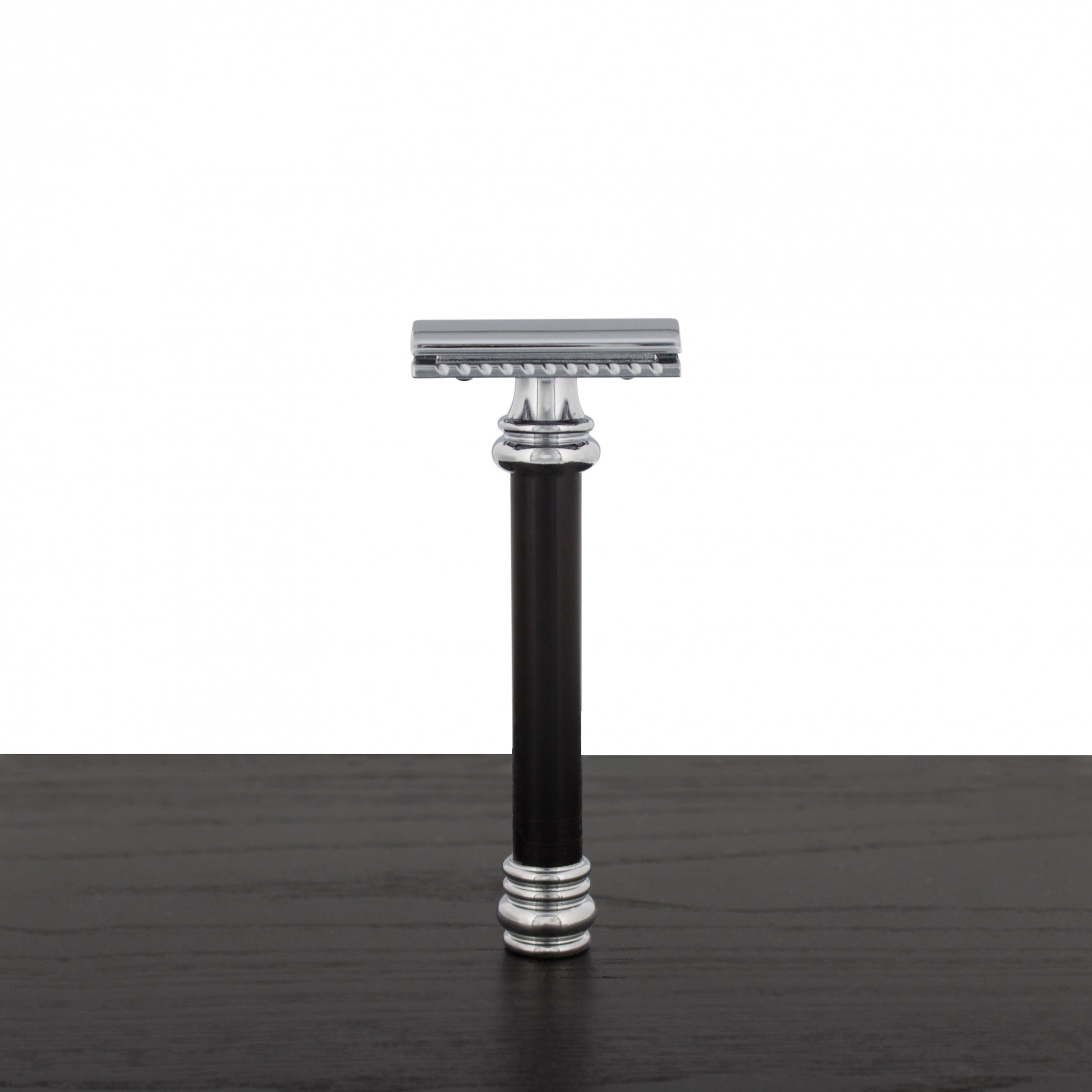 Merkur Black Handle 38 HD Barber Pole Safety Razor (38BLK) - West